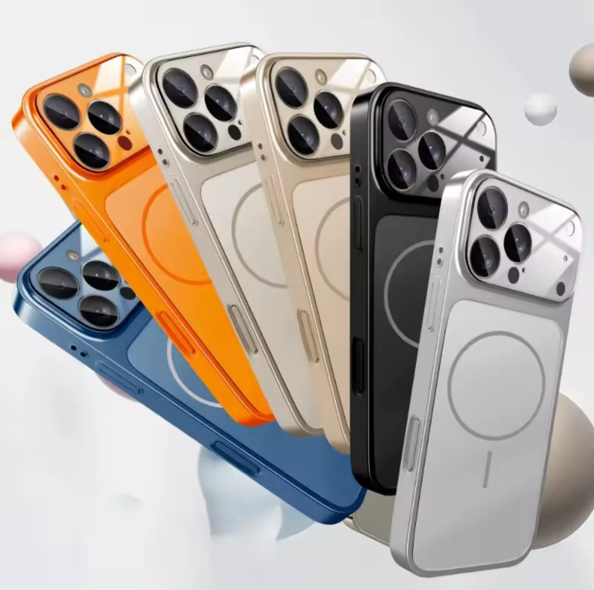 Original Nano Matte Glass Case for iPhone 17 / 17 Pro / 17 Air / 16 / 15 / 14 / 13 / 13 Pro – MagSafe Magnetic Shockproof Armor Cover