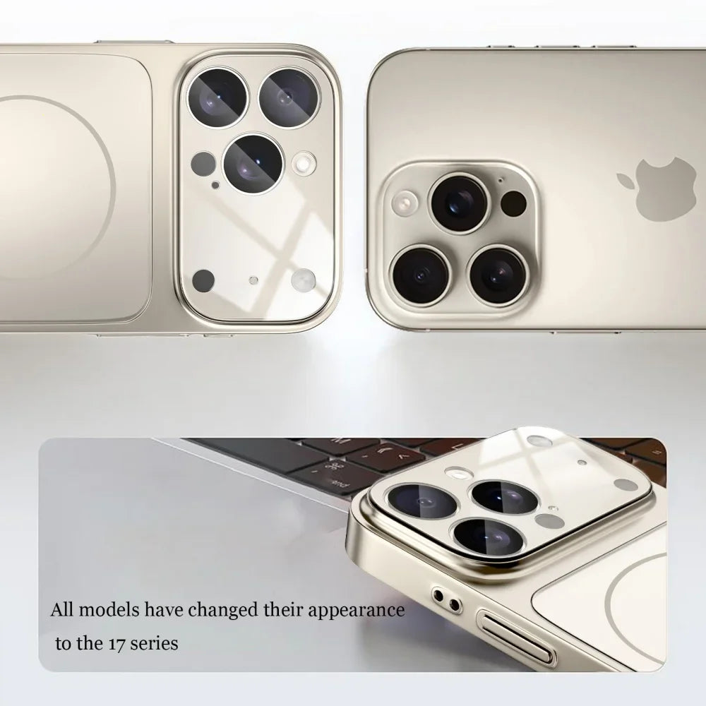 Original Nano Matte Glass Case for iPhone 17 / 17 Pro / 17 Air / 16 / 15 / 14 / 13 / 13 Pro – MagSafe Magnetic Shockproof Armor Cover